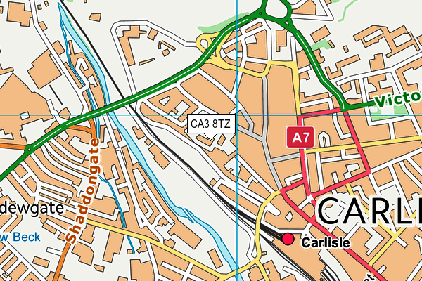 CA3 8TZ map - OS VectorMap District (Ordnance Survey) CA3 8TZ map - OS VectorMap District (Ordnance Survey)