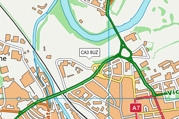 CA3 8UZ map - OS VectorMap District (Ordnance Survey) CA3 8UZ map - OS VectorMap District (Ordnance Survey)