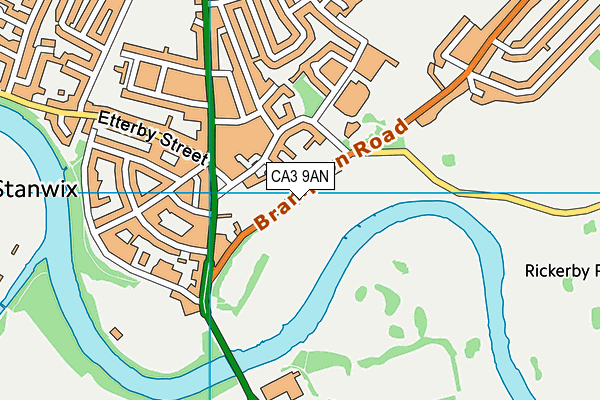CA3 9AN map - OS VectorMap District (Ordnance Survey) CA3 9AN map - OS VectorMap District (Ordnance Survey)