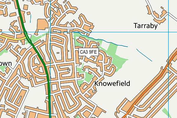 CA3 9FE map - OS VectorMap District (Ordnance Survey) CA3 9FE map - OS VectorMap District (Ordnance Survey)