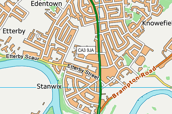 CA3 9JA map - OS VectorMap District (Ordnance Survey) CA3 9JA map - OS VectorMap District (Ordnance Survey)