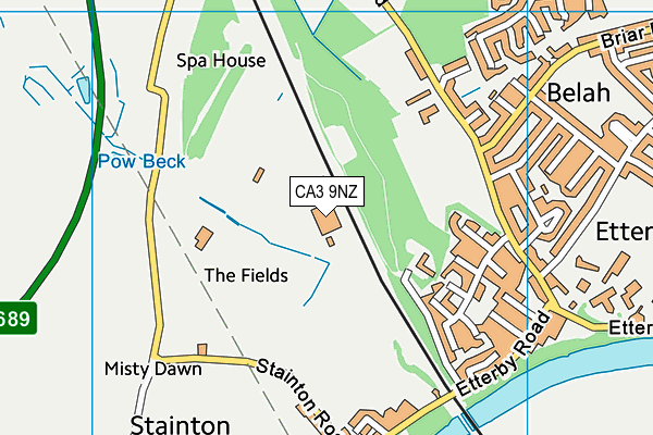 CA3 9NZ map - OS VectorMap District (Ordnance Survey) CA3 9NZ map - OS VectorMap District (Ordnance Survey)