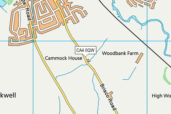 CA4 0QW map - OS VectorMap District (Ordnance Survey)