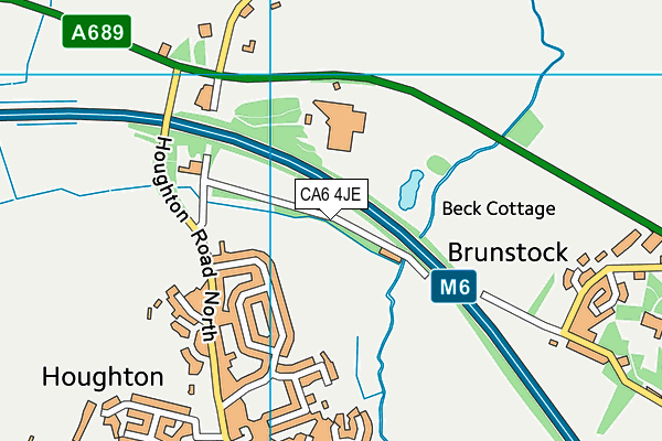 CA6 4JE map - OS VectorMap District (Ordnance Survey) CA6 4JE map - OS VectorMap District (Ordnance Survey)