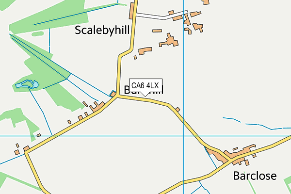CA6 4LX map - OS VectorMap District (Ordnance Survey) CA6 4LX map - OS VectorMap District (Ordnance Survey)