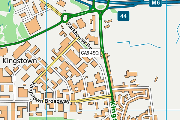 CA6 4SQ map - OS VectorMap District (Ordnance Survey)