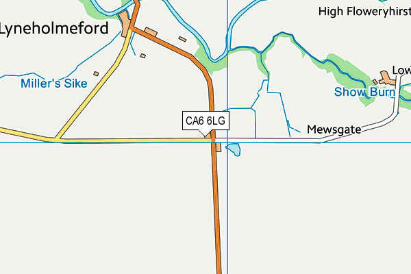 CA6 6LG map - OS VectorMap District (Ordnance Survey) CA6 6LG map - OS VectorMap District (Ordnance Survey)