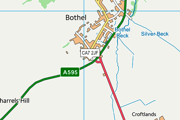 CA7 2JF map - OS VectorMap District (Ordnance Survey) CA7 2JF map - OS VectorMap District (Ordnance Survey)