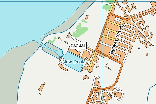 CA7 4AJ map - OS VectorMap District (Ordnance Survey) CA7 4AJ map - OS VectorMap District (Ordnance Survey)