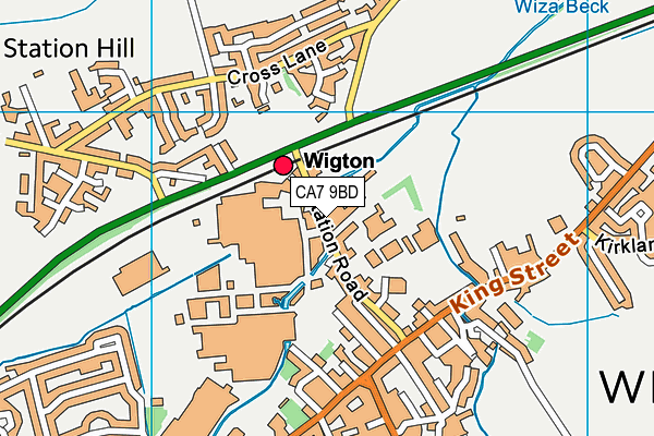CA7 9BD map - OS VectorMap District (Ordnance Survey) CA7 9BD map - OS VectorMap District (Ordnance Survey)