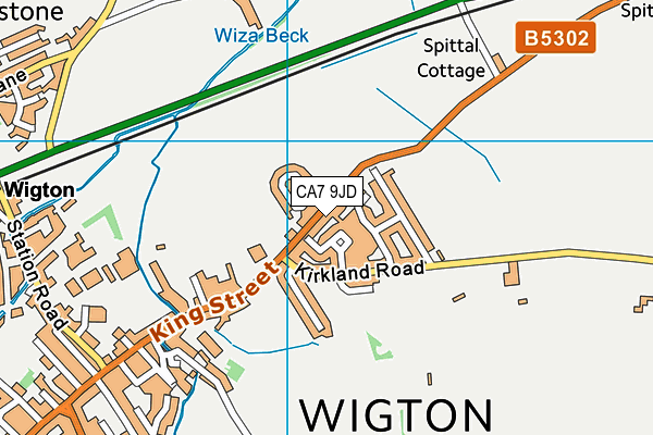 CA7 9JD map - OS VectorMap District (Ordnance Survey) CA7 9JD map - OS VectorMap District (Ordnance Survey)