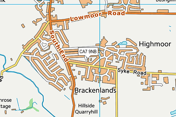 CA7 9NB map - OS VectorMap District (Ordnance Survey) CA7 9NB map - OS VectorMap District (Ordnance Survey)
