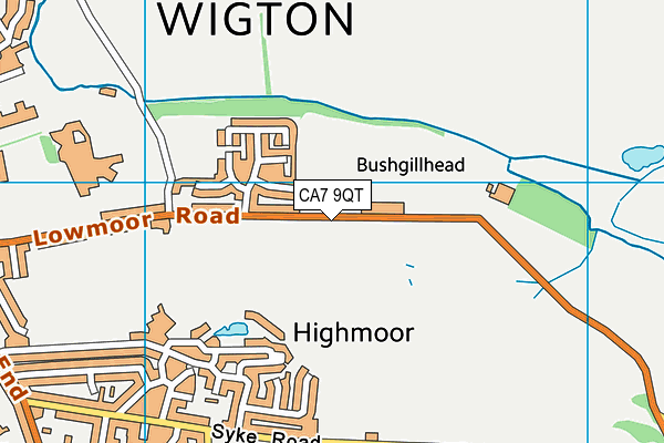 CA7 9QT map - OS VectorMap District (Ordnance Survey)