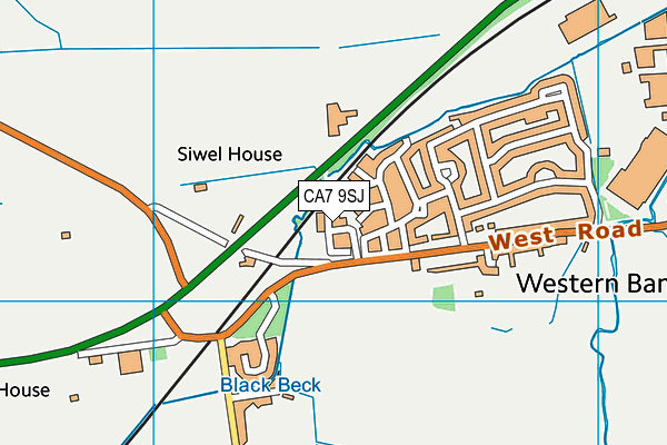 CA7 9SJ map - OS VectorMap District (Ordnance Survey) CA7 9SJ map - OS VectorMap District (Ordnance Survey)