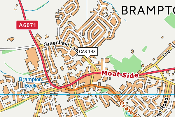CA8 1BX map - OS VectorMap District (Ordnance Survey)