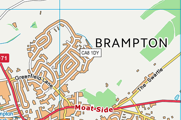 CA8 1DY map - OS VectorMap District (Ordnance Survey)