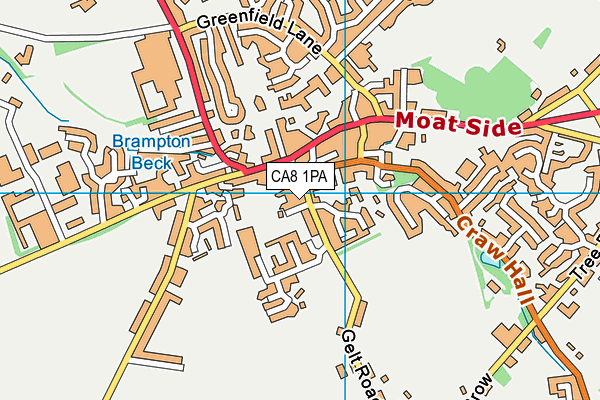 CA8 1PA map - OS VectorMap District (Ordnance Survey) CA8 1PA map - OS VectorMap District (Ordnance Survey)