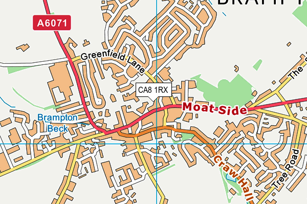 CA8 1RX map - OS VectorMap District (Ordnance Survey) CA8 1RX map - OS VectorMap District (Ordnance Survey)