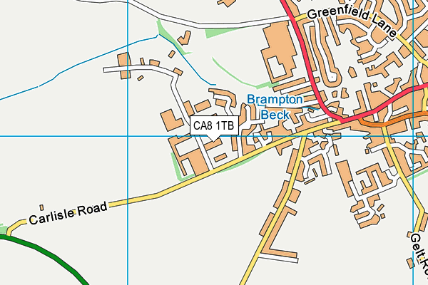 CA8 1TB map - OS VectorMap District (Ordnance Survey) CA8 1TB map - OS VectorMap District (Ordnance Survey)