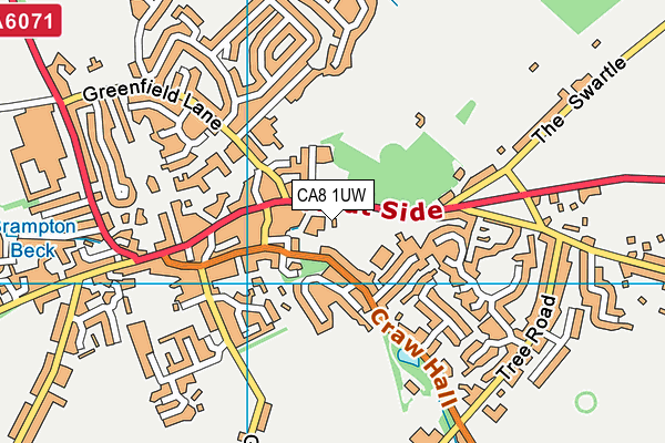 CA8 1UW map - OS VectorMap District (Ordnance Survey) CA8 1UW map - OS VectorMap District (Ordnance Survey)
