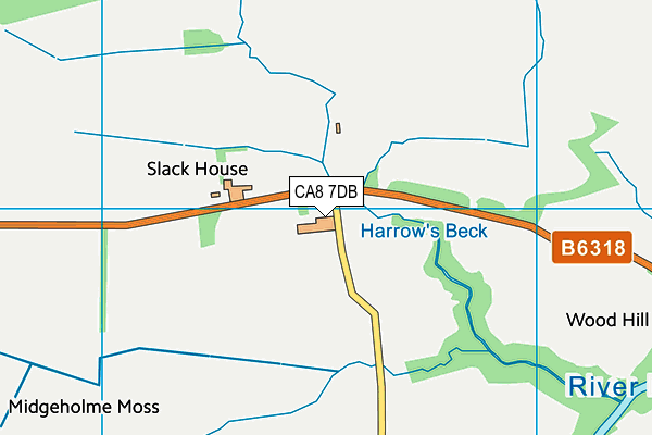CA8 7DB map - OS VectorMap District (Ordnance Survey) CA8 7DB map - OS VectorMap District (Ordnance Survey)