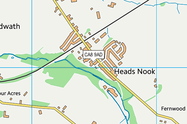 CA8 9AD map - OS VectorMap District (Ordnance Survey) CA8 9AD map - OS VectorMap District (Ordnance Survey)