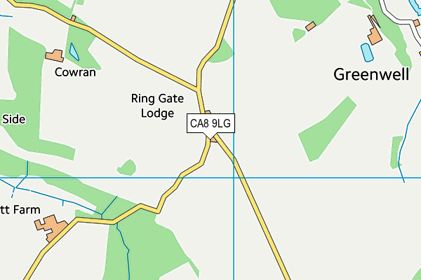 CA8 9LG map - OS VectorMap District (Ordnance Survey)