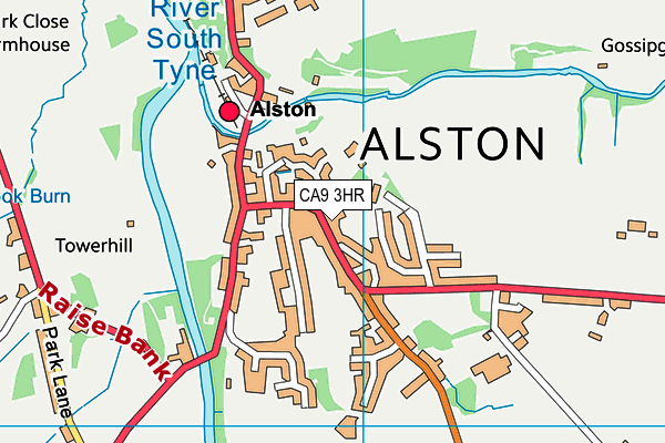 CA9 3HR map - OS VectorMap District (Ordnance Survey)