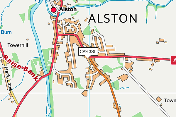 CA9 3SL map - OS VectorMap District (Ordnance Survey) CA9 3SL map - OS VectorMap District (Ordnance Survey)