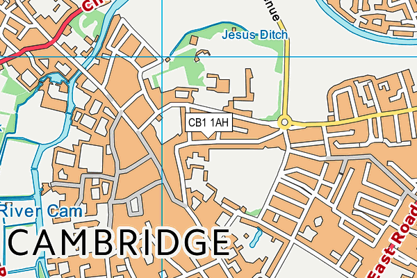 CB1 1AH map - OS VectorMap District (Ordnance Survey) CB1 1AH map - OS VectorMap District (Ordnance Survey)