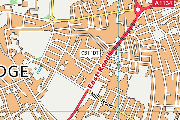 CB1 1DT map - OS VectorMap District (Ordnance Survey) CB1 1DT map - OS VectorMap District (Ordnance Survey)