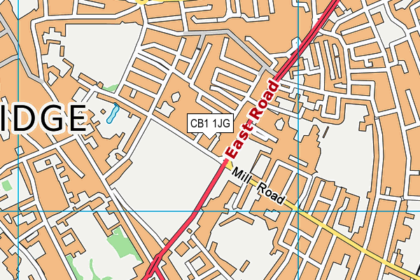 CB1 1JG map - OS VectorMap District (Ordnance Survey) CB1 1JG map - OS VectorMap District (Ordnance Survey)