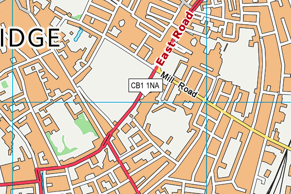 CB1 1NA map - OS VectorMap District (Ordnance Survey) CB1 1NA map - OS VectorMap District (Ordnance Survey)