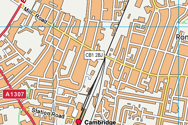 CB1 2BJ map - OS VectorMap District (Ordnance Survey) CB1 2BJ map - OS VectorMap District (Ordnance Survey)