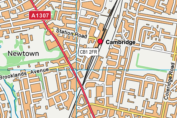 CB1 2FR map - OS VectorMap District (Ordnance Survey) CB1 2FR map - OS VectorMap District (Ordnance Survey)