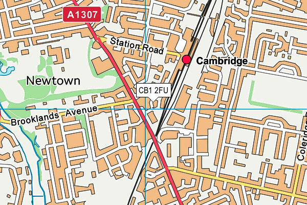CB1 2FU map - OS VectorMap District (Ordnance Survey) CB1 2FU map - OS VectorMap District (Ordnance Survey)