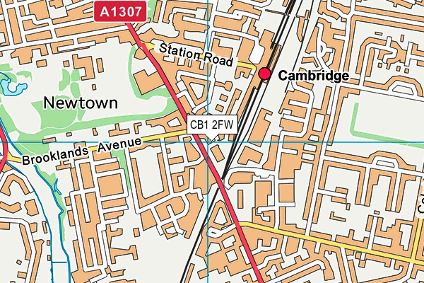 CB1 2FW map - OS VectorMap District (Ordnance Survey) CB1 2FW map - OS VectorMap District (Ordnance Survey)