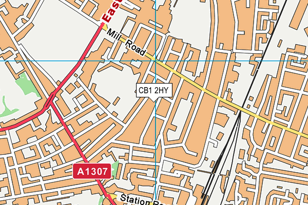 CB1 2HY map - OS VectorMap District (Ordnance Survey) CB1 2HY map - OS VectorMap District (Ordnance Survey)