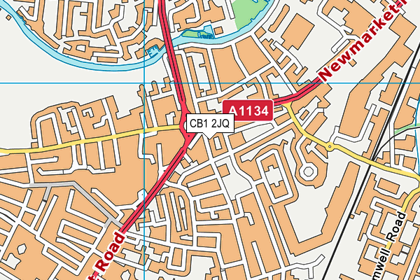 CB1 2JQ map - OS VectorMap District (Ordnance Survey) CB1 2JQ map - OS VectorMap District (Ordnance Survey)