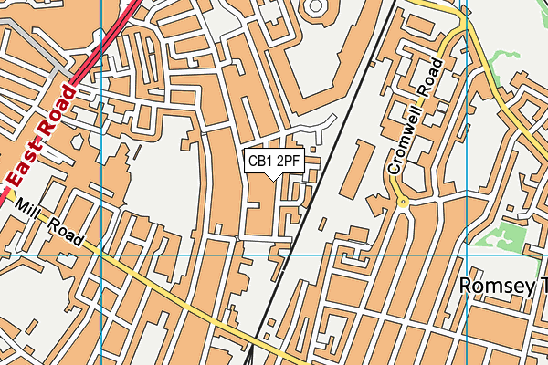 CB1 2PF map - OS VectorMap District (Ordnance Survey) CB1 2PF map - OS VectorMap District (Ordnance Survey)