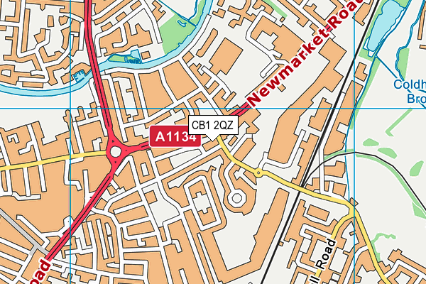 CB1 2QZ map - OS VectorMap District (Ordnance Survey) CB1 2QZ map - OS VectorMap District (Ordnance Survey)