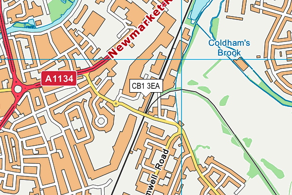 CB1 3EA map - OS VectorMap District (Ordnance Survey) CB1 3EA map - OS VectorMap District (Ordnance Survey)