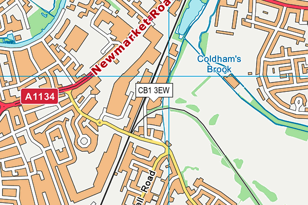 CB1 3EW map - OS VectorMap District (Ordnance Survey) CB1 3EW map - OS VectorMap District (Ordnance Survey)