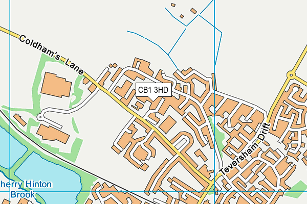 CB1 3HD map - OS VectorMap District (Ordnance Survey) CB1 3HD map - OS VectorMap District (Ordnance Survey)