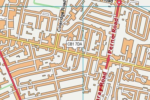 CB1 7DA map - OS VectorMap District (Ordnance Survey) CB1 7DA map - OS VectorMap District (Ordnance Survey)