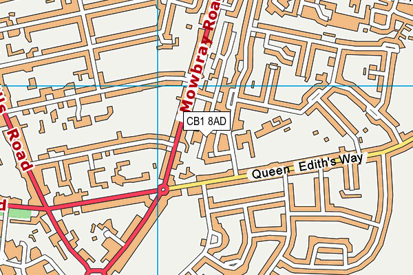 CB1 8AD map - OS VectorMap District (Ordnance Survey) CB1 8AD map - OS VectorMap District (Ordnance Survey)