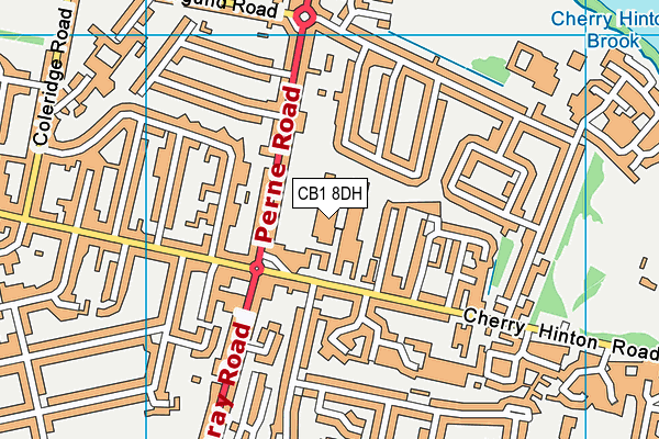 CB1 8DH map - OS VectorMap District (Ordnance Survey) CB1 8DH map - OS VectorMap District (Ordnance Survey)