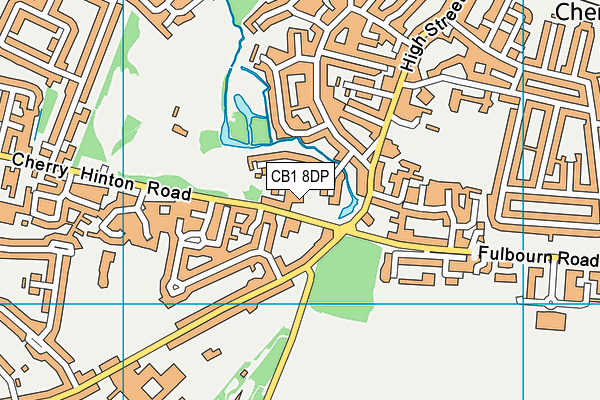 CB1 8DP map - OS VectorMap District (Ordnance Survey) CB1 8DP map - OS VectorMap District (Ordnance Survey)