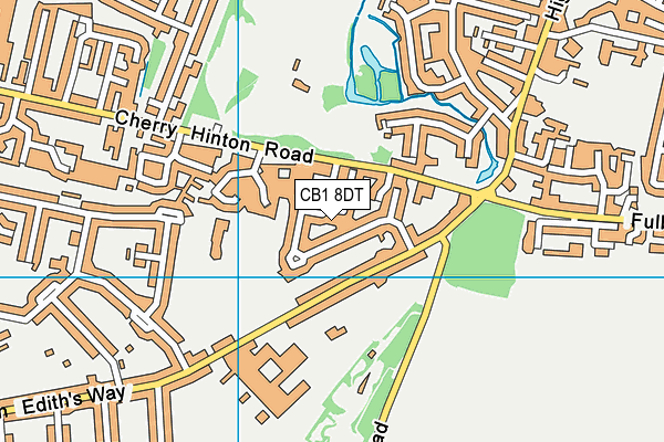 CB1 8DT map - OS VectorMap District (Ordnance Survey) CB1 8DT map - OS VectorMap District (Ordnance Survey)