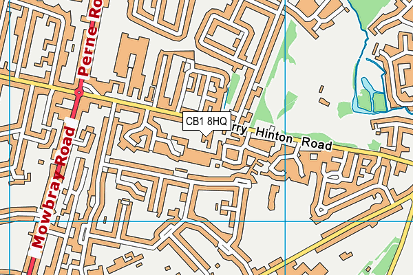 CB1 8HQ map - OS VectorMap District (Ordnance Survey) CB1 8HQ map - OS VectorMap District (Ordnance Survey)